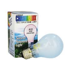 Full Spectrum Bulb 60 W Chromalux 1 Bulb Bulb Light Bulb Full Spectrum Light