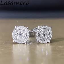 Maybe you would like to learn more about one of these? Lasamero 0 1 Ctw Round Cut Natural Diamond Cluster Earrings 18k White Gold Diamond Halo Stud Earrings Fine Jewelry Earring Studs Stud Earrings Stud Diamond Earringsstud Earrings Gold Aliexpress