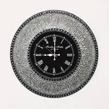 We did not find results for: Decorshore Decorative 22 5 Silent Motion Wall Clock With Embossed Silver Metallic Glass Mosaic Silver W Black Clock Face