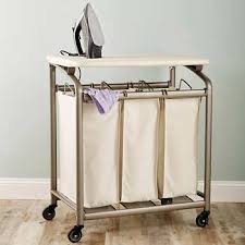 Seville Classics 3 Bag Laundry Sorter With Folding Table In 2020 Laundry Sorter Folding Table Laundry