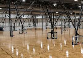 Indoor basketball full & half court rentals. Indoor Basketball Volleyball Courts Picture Of Tbk Bank Sports Complex Bettendorf Tripadvisor