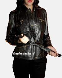 Womens Leather Jacket With Belt Leather Jackets Women Womens Fashion Jackets Jackets