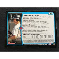 Get the best deals on albert pujols 2006 season baseball cards. Sold Price 2001 Bowman Albert Pujols Rookie Card Mint October 1 0120 5 00 Pm Edt
