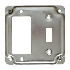 How to wire up a duplexed or multiple electrical receptacle: Business Industrial Other Building Materials 4 Square Electrical Box Cover 1 Toggle Switch 1 Duplex Outlet Receptacle Gray