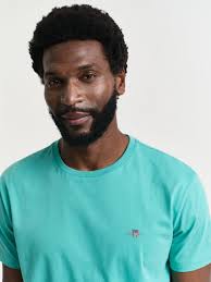 GANT Cotton Regular Fit Shield T-Shirt, Blue