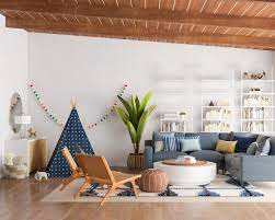 If you have active young children, it might mean incorporating a play area in your living room or guest room. Kids Living Room Ideas 5 Tips For Designing A Kid Friendly Space Kids Living Rooms Kid Friendly Living Room Family Friendly Living Room