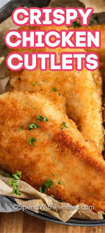 This Crispy Chicken Cutlet Recipe Is Ready In Just 30 Mins Breaded With A Parmesan And Panko Crust Before Being In 2020 Chicken Cutlet Recipes Recipes Cooking Recipes