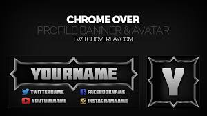 Chrome Over Metallic Twitch Banner Avatar Contact aesthetic backgrounds on messenger. chrome over metallic twitch banner avatar