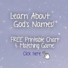 Image Result For The Names Of God And Their Meanings Chart