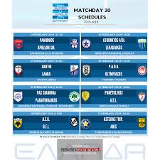 Check super league 2020/2021 page and find many useful statistics with chart. Superleague Greece Matchday 20 Schedules Superleague Greece League Schedule Sportsbook