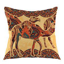 About the amot 18 x 18 pillow cover. Ofloral Camel Throw Pillow Cover Oriental And Egypt Colorful Floral Ornament Square Cushion Case Home Decorative For Sofa Couch Car Bedroom Living Room 18 X 18 Inch Buy Online In Antigua And