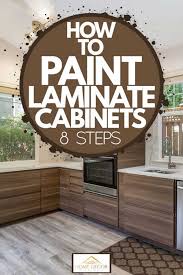 Professional product formulated for plastic coated giani provides a painting system that transforms a laminate countertop into simulated granite. How To Paint Laminate Cabinets 8 Steps Home Decor Bliss