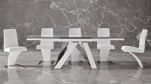 cruz extension dining table clear
