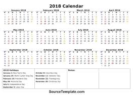Free 5 2018 Calendar Printable Template Calendar 2018 Holidays Printable Calendar Template Calendar Printables Calendar Template