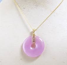 Purple Lavender Jade Pendant Chinese 14k Translucent Purple Etsy Jade Pendant Jade Necklace Pendant Jade Jewelry