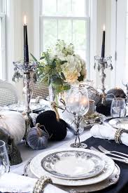How to set a halloween table setting you know those cobwebs that are swaying from your dinning room chandelier? Black And White Table Top Ideas For An Elegant Halloween Dinner Halloween Table Decorations Halloween Table Settings Halloween Table