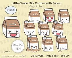 Free for commercial use no attribution required high quality images. Clipart Chocolate Milk Carton Small Packaging Cute Choco Milk Etsy