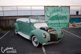John Lockwood S 1940 Ford Convertible Sedan Captured At The First Customs By The Sea In Wildwood New Jersey In 2014 Ford Convertible 1940 Ford Wildwood