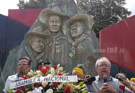 Homage to Sandino in Nicaragua.