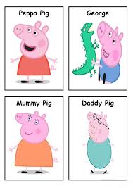 One Click Print Document Pig Character Peppa Pig Peppa Pig Family
