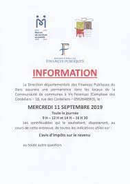 Vue emplacement, adresse, avis et heures d'ouverture. Permanence Impots A La Communaute De Communes Le Journal Du Gers