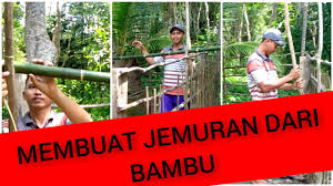 May 17, 2021 · dinding bangunan tersusun dari bambu. Membuat Jemuran Dari Bambu Hasilnya Bagus Youtube