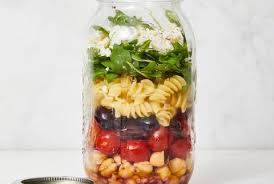 Chickpea pasta salad in a jar. 20 Summer Pasta Salad Recipes Best Cold Pasta Salads