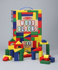 Melissa Doug 100 Piece Wooden Block Set Wild Woodland Toys Wood Blocks Wooden Blocks Christmas Presents For Kids