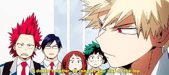 Kirishima Eijirou Gif Tumblr My Hero Hero My Hero Academia Memes This moment was so stupidly sweet we all smiled when bakugou finally showed compassion and its for kirishima who else !!!!