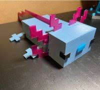 Minecraft minecraft 1, minecraft projects, minecraft designs, minecraft buildings,. Axolotl Flex 3d Models To Print Yeggi