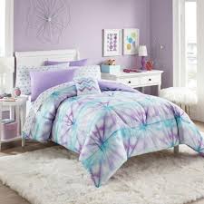 Shop for turquoise bedding at bed bath & beyond. Purple Turquoise White Tie Dye Girls Full Comforter Set 8 Piece Bed In A Bag Walmart Com Walmart Com
