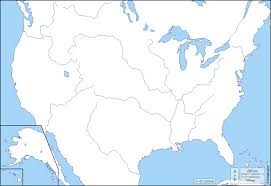 Km, the state of alaska is located in the far northwestern corner of the continent of north america. United States With Alaska And Hawaii Free Map Free Blank Map Free Outline Map Free Base Map Coasts Hydrography