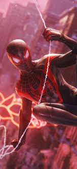 2560x1440px spiderman with red dress red aesthetic, hd wallpaper . Hd Spiderman Miles Morales Wallpaper 8k Background