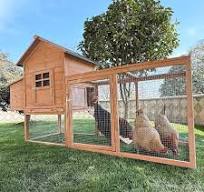 Chicken Coop, Wooden Rabbit Hutch Outdoor