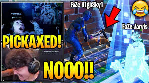 Faze Jarvis Gets Pickaxed By Faze H1ghsky1 Young Faze Members Fortnite Moments Video Dailymotion