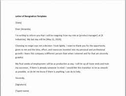 Use these as examples of how to follow the resignation letter format. Resignation Letter Template