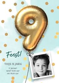 Uitnodiging Verjaardag Jongen 9 Jaar Kaartje2go