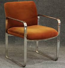 Milo Baughman Chrome Flat Bar Arm Chair Chair Armchair Baughman