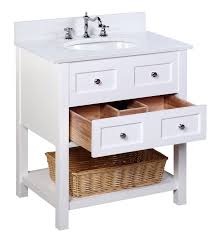 Compareclick to add item tuscany® 25 x 22 white square vanity top to the compare list. New Yorker 30 Powder Room Bathroom Vanity With Quartz Top Kitchenbathcollection
