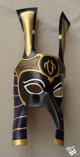 Pin By Aide Quadros On Seth Egyptian Mask Egyptian Gods Leather Mask