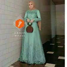 Baju pesta brokat terbaru 2019; Model Baju Gamis Brokat Terbaru 2021 Gaun Pesta Panjang Wanita Kondangan Outfit Gamis Hijab Shopee Indonesia
