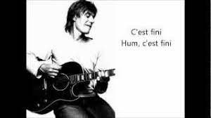 Les m?mes th?ories on a tellement tir? Voila C Est Fini Jean Louis Aubert Paroles Youtube
