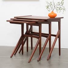 $439.99 ($146.66 per item) 4. 1960s Danish Modern Sculptural Teak Nesting Tables Mid Century Vintage Nesting Tables Mid Century Modern Furniture Contemporary Computer Desk