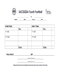 At the start, you need to specify the. Fillable Online Sacssgsa Cesa Catholic Edu Touch Football Score Sheet Sacssgsa Cesa Catholic Edu Fax Email Print Pdffiller