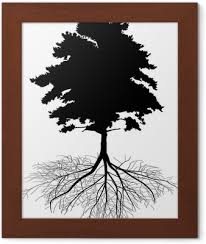 Affordable and search from millions of royalty free images, photos and vectors. Pine Tree With Root Silhouette Poster Pixers We Live To Change