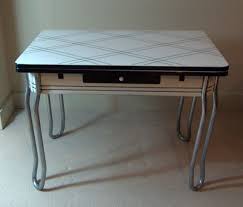 1940 S Vintage Enamel Porcelain Table Black By Midcenturyseattle 299 99 Unique Furniture Geometric Design Drafting Desk
