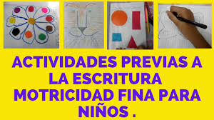 Actividades Previas A La Escritura Motricidad Fina Hecho En Casa Con Amor Youtube