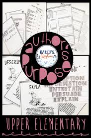 Author S Purpose Worksheets Activity For 4th Grade 5th Grade Authors Purpose Author S Purpose Worksheet Authors Purpose Activities