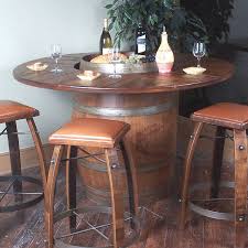 Vintage Oak Full Wine Barrel Bistro Table Wine Barrel Furniture Barrel Furniture Barrel Table