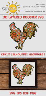 Free Free Layered Rooster Svg 832 SVG PNG EPS DXF File